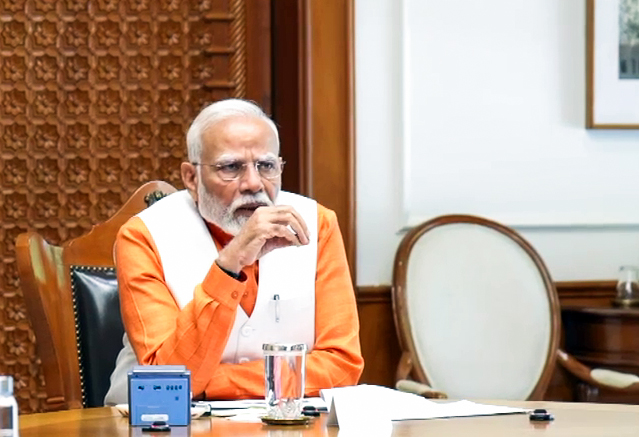 PM Modi chairs a meeting to review progress and future plans of the fisheries sector