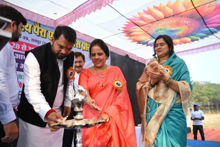 छत्तीसगढ़ पैरा एथलेटिक्स प्रतियोगिता की 16वीं राज्य स्तरीय प्रतियोगिता का शुभारंभ