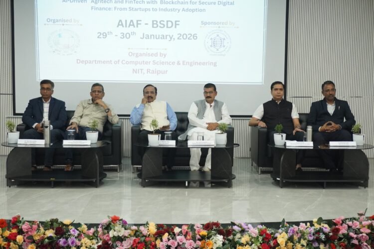 एनआईटी रायपुर में “ए आई ड्रिवेन एग्रीटेक एंड फिनटेक विथ ब्लॉकचैन फॉर सिक्योर डिजिटल फाइनेंस” पर दो दिवसीय राष्ट्रीय कार्यशाला का हुआ उद्घाटन