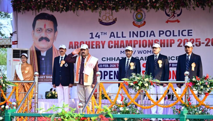 चौदहवीं अखिल भारतीय पुलिस तीरंदाजी प्रतियोगिता का उपमुख्यमंत्री विजय शर्मा ने किया शुभारंभ,कहा-खेल से सुदृढ़ होता है राष्ट्र निर्माण