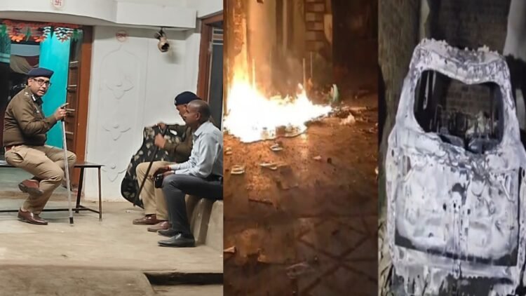 गरियाबंद में दो गुटों के बीच मचा बवाल, भडक़ी हिंसा ने घरों और वाहनों में लगाई आग