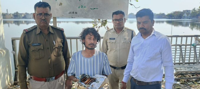 महाराज बंद तालाब के पास ‘नंदू’ का नशे का खेल बेनकाब, 140 नशीली गोलियों के साथ गिरफ्तार