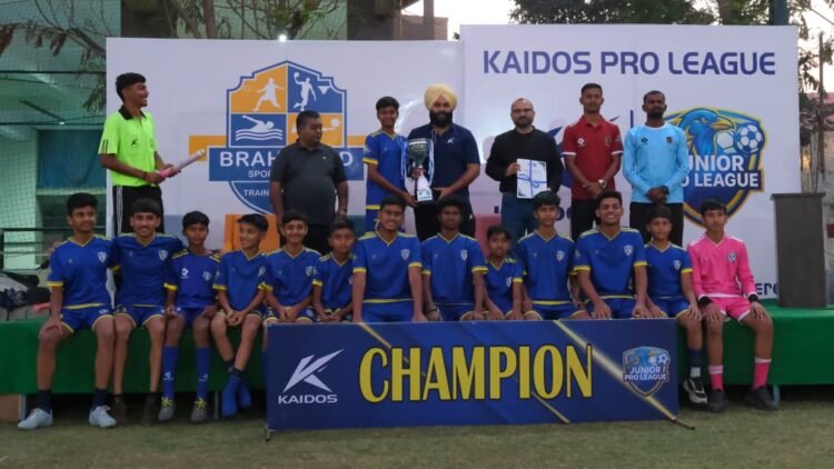 ब्रह्मविद फुटबॉल एकेडमी बनी KAIDOS जूनियर प्रो लीग सीज़न वन की चैंपियन…