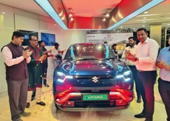 मारुति सुज़ुकी की पहली इलेक्ट्रिक SUV “ई-विटारा” का भव्य शुभारंभ – विश्वभारती ऑटोमोबाइल्स, विधानसभा रोड में नई इलेक्ट्रिक क्रांति की शुरुआत