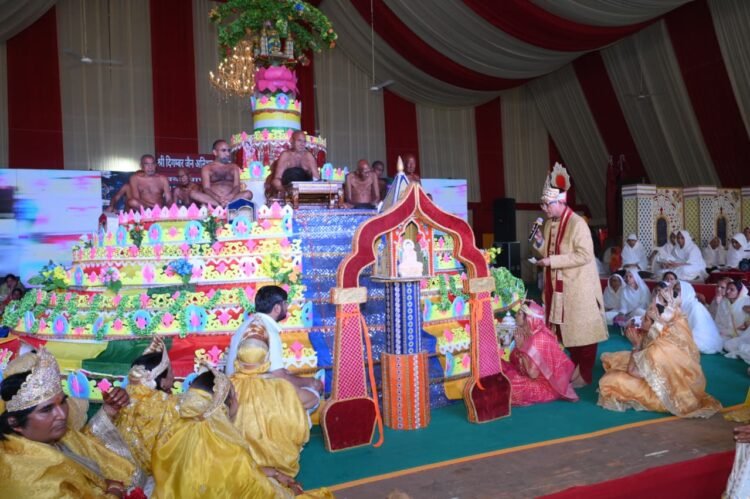 पदमपुरा पंचकल्याणक प्रतिष्ठा महोत्सव में केवल्य ज्ञान कल्याणक की क्रियाओं में गूंजे जयकारें – समवशरण में खिरी तीर्थंकर की दिव्य ध्वनि