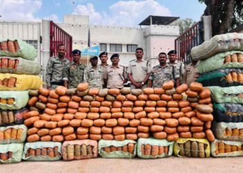 कबीरधाम में 5 करोड़ का गांजा जब्त, कंटेनर सहित एक तस्कर गिरफ्तार