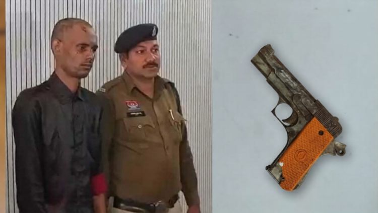 पंडरी में हथियारबंद बदमाश धराया: पिस्टल और मैग्जीन के साथ नंदू शर्मा गिरफ्तार