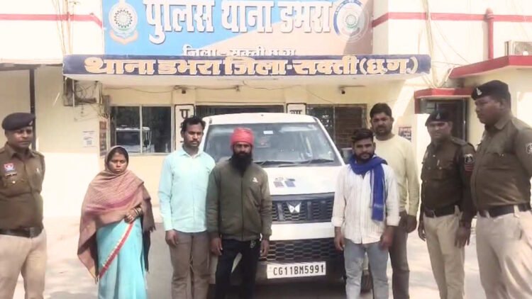 सक्ती में मजदूर अपहरण कांड का खुलासा, ठेकेदार सहित 5 आरोपी गिरफ्तार