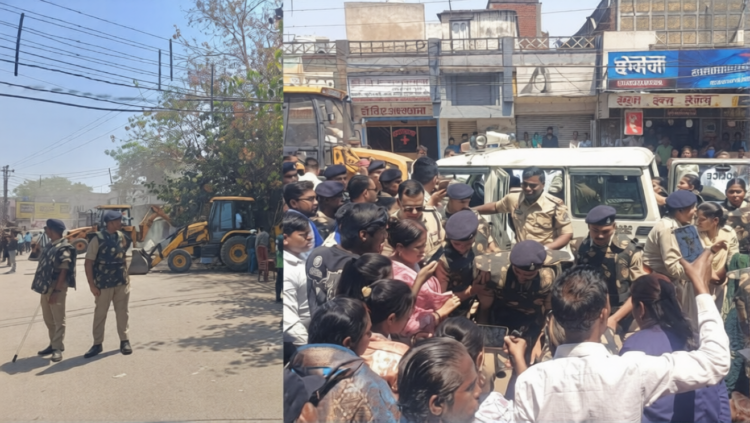 रायपुर में बुलडोजर कार्रवाई पर बवाल, गुड़ियारी में सड़क पर उतरे लोग