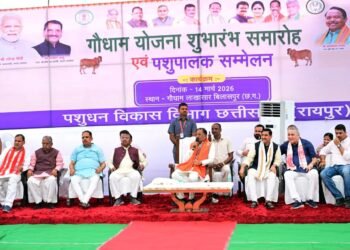 मुख्यमंत्री साय ने गौधाम योजना का किया शुभारंभ: प्रदेश में गोधन संरक्षण को मिला नया आधार,कहा-ग्रामीण अर्थव्यवस्था को सशक्त बनाएगी गौधाम योजना