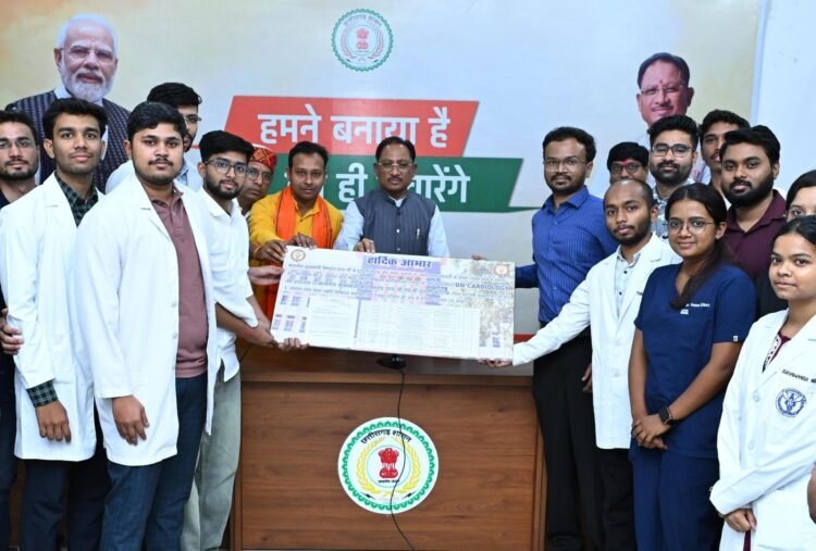 छत्तीसगढ़ को मिली डीएम कार्डियोलॉजिस्ट की 2 सीट, लोगों को मिलेगा बेहतर इलाज का लाभ,मुख्यमंत्री साय ने कहा-स्वास्थ्य सुविधाओं के विस्तार के लिए प्रतिबद्ध है हमारी सरकार