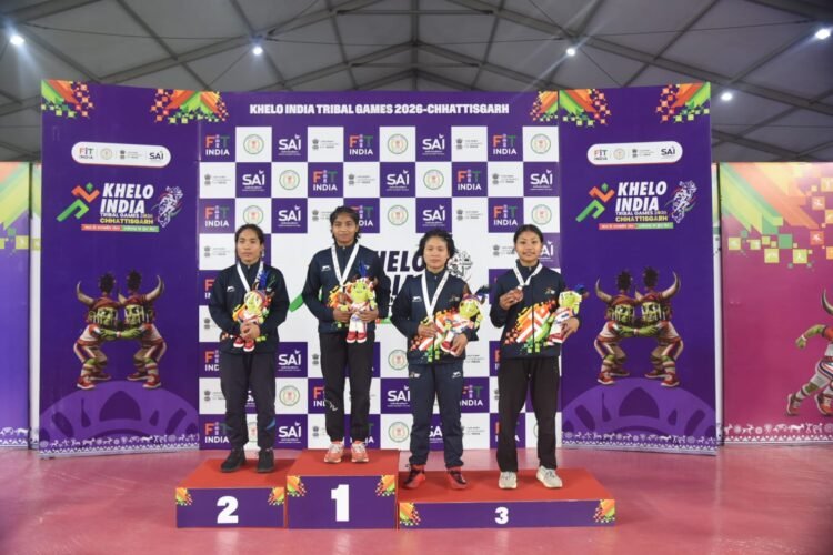 खेलो इंडिया ट्राइबल गेम्स 2026: कुश्ती स्पर्धा के तीसरे दिन भी जारी रहा मुकाबले का रोमांच,खिलाड़ियों ने जीत के लिए लगाया दम
