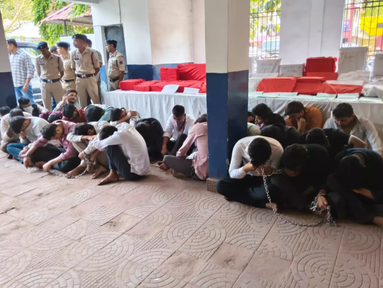 रायपुर में इंटरनेशनल साइबर ठगी का भंडाफोड़, 42 आरोपी गिरफ्तार