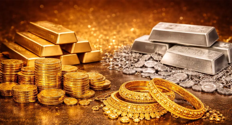 सोना-चांदी में बड़ी गिरावट: 24 दिन में सोना ₹23,956 और चांदी ₹65,200 सस्ती
