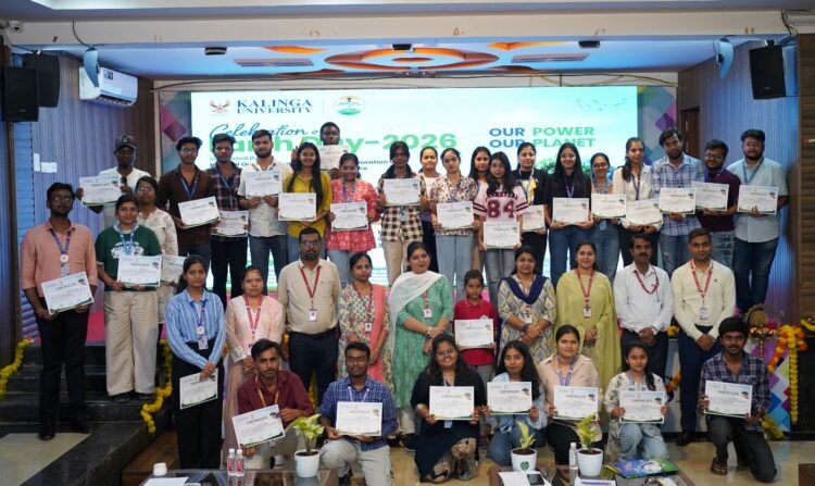 कलिंगा विश्वविद्यालय, नया रायपुर में पृथ्वी दिवस समारोह 2026 का आयोजन संपन्न
