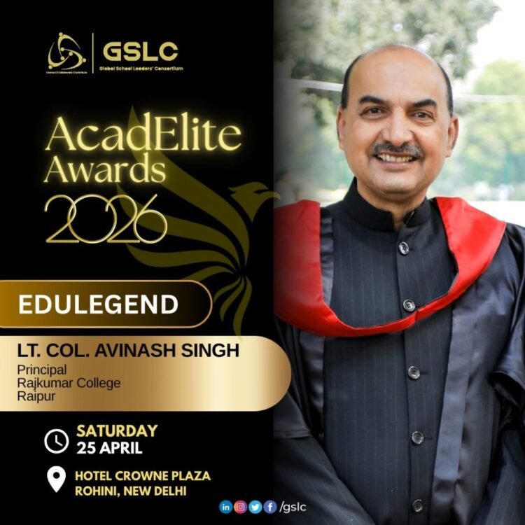 पूर्व सैनिक से शिक्षाविद तक का सफर: अविनाश सिंह को मिला ‘एजूलिजेंड’ सम्मान
