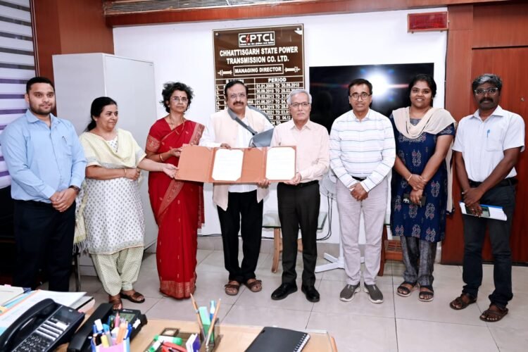 ट्रांसमिशन कंपनी द्वारा अनुसंधान केन्द्र हेतु एक करोड रू का अनुदान सीएसआर के तहत एनआईटी रायपुर के साथ समझौता
