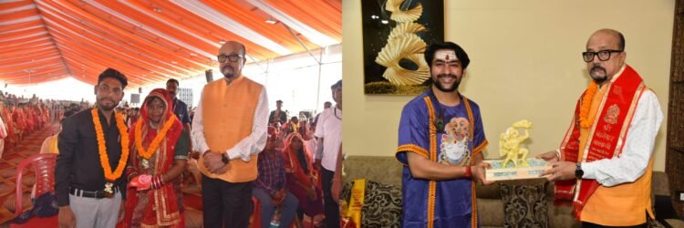 ‘सामूहिक विवाह कार्यक्रम में शामिल हुए राज्यपाल’, नवविवाहित जोड़ों को प्रदान किया आशीर्वाद’