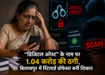 “डिजिटल अरेस्ट” के नाम पर 1.04 करोड़ की ठगी, बिलासपुर में रिटायर्ड प्रोफेसर बनीं शिकार