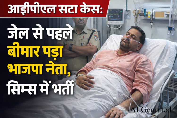 आईपीएल सट्टा केस: जेल से पहले बीमार पड़ा भाजपा नेता, सिम्स में भर्ती