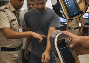 दुर्ग में मुन्नाभाई पकड़ा गया: चप्पल में मोबाइल छिपाकर JEE Mains में कर रहा था नकल