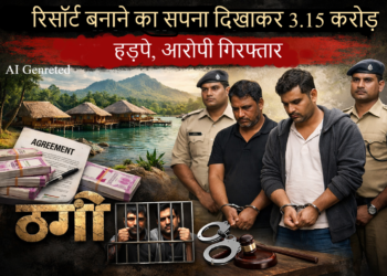 रिसॉर्ट बनाने का सपना दिखाकर 3.15 करोड़ हड़पे, आरोपी गिरफ्तार