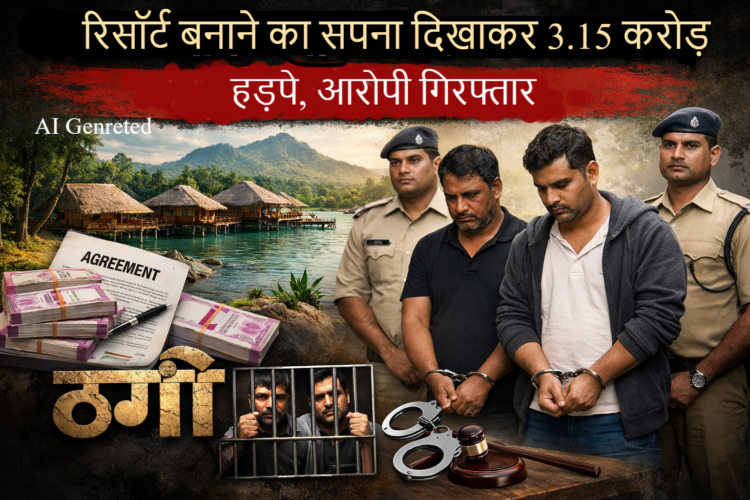 रिसॉर्ट बनाने का सपना दिखाकर 3.15 करोड़ हड़पे, आरोपी गिरफ्तार