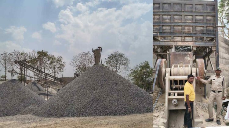 आरंग में अवैध खनन पर बड़ी कार्रवाई, 2 खदान सील, 7 हाइवा जब्त