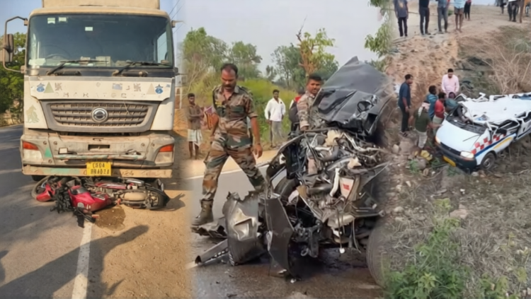 छत्तीसगढ़ में सड़क हादसों का कहर, ट्रक की चपेट में शिक्षक की मौत, कई घायल