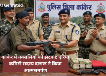 कांकेर में नक्सलियों को झटका: एरिया कमिटी सदस्य दासरू ने किया आत्मसमर्पण