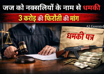 जज को नक्सलियों के नाम से धमकी, 3 करोड़ की फिरौती की मांग