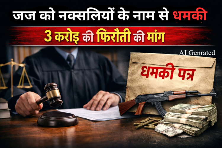 जज को नक्सलियों के नाम से धमकी, 3 करोड़ की फिरौती की मांग