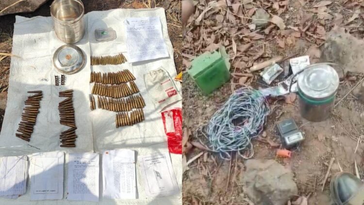 कांकेर में सुरक्षाबलों की बड़ी सफलता, भारी मात्रा में विस्फोटक बरामद