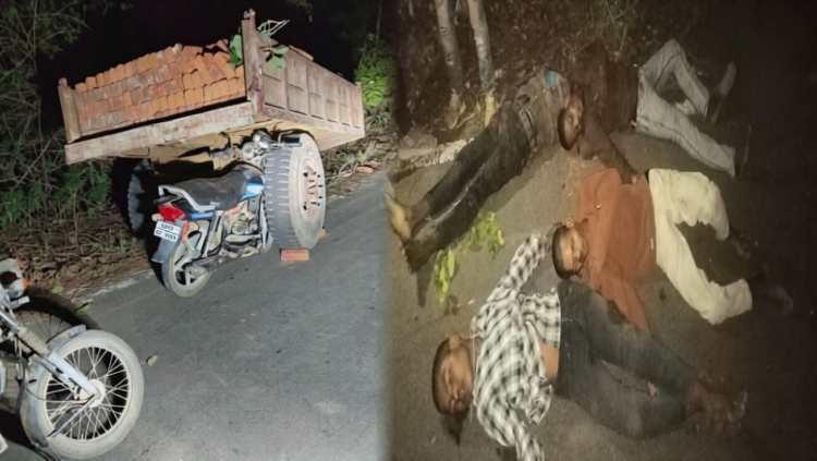 बलरामपुर हादसा: खड़े ट्रैक्टर से भिड़ी बाइक, चार दोस्तों की मौत