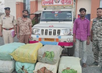 NH-53 पर नाकेबंदी में बड़ी सफलता, 226 किलो गांजा के साथ 2 आरोपी पकड़े गए