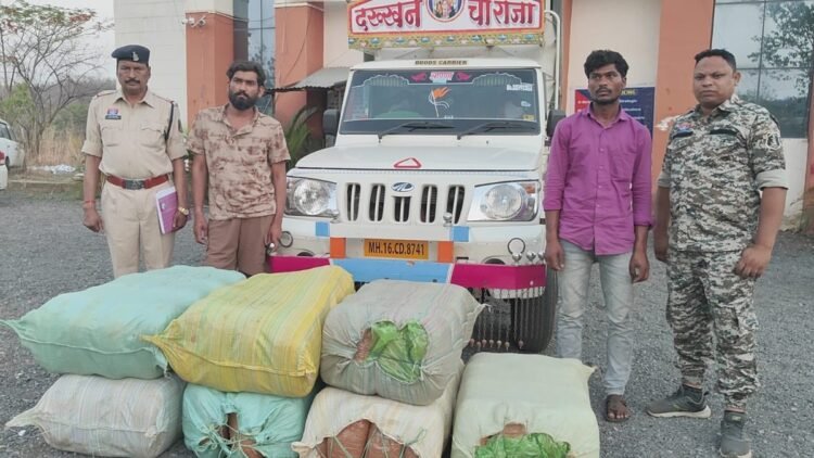 NH-53 पर नाकेबंदी में बड़ी सफलता, 226 किलो गांजा के साथ 2 आरोपी पकड़े गए