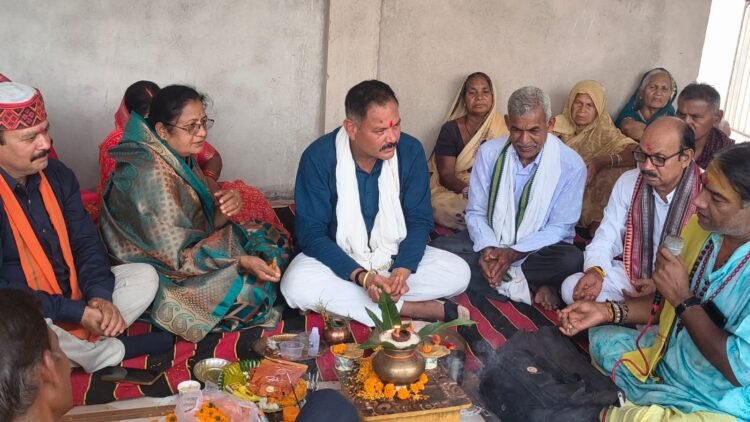 नपा अध्यक्ष ईश्वर सिंह ठाकुर ने किया भूमि पूजन: जामुल में पटेल समाज के लिए बनेगा सामुदायिक भवन