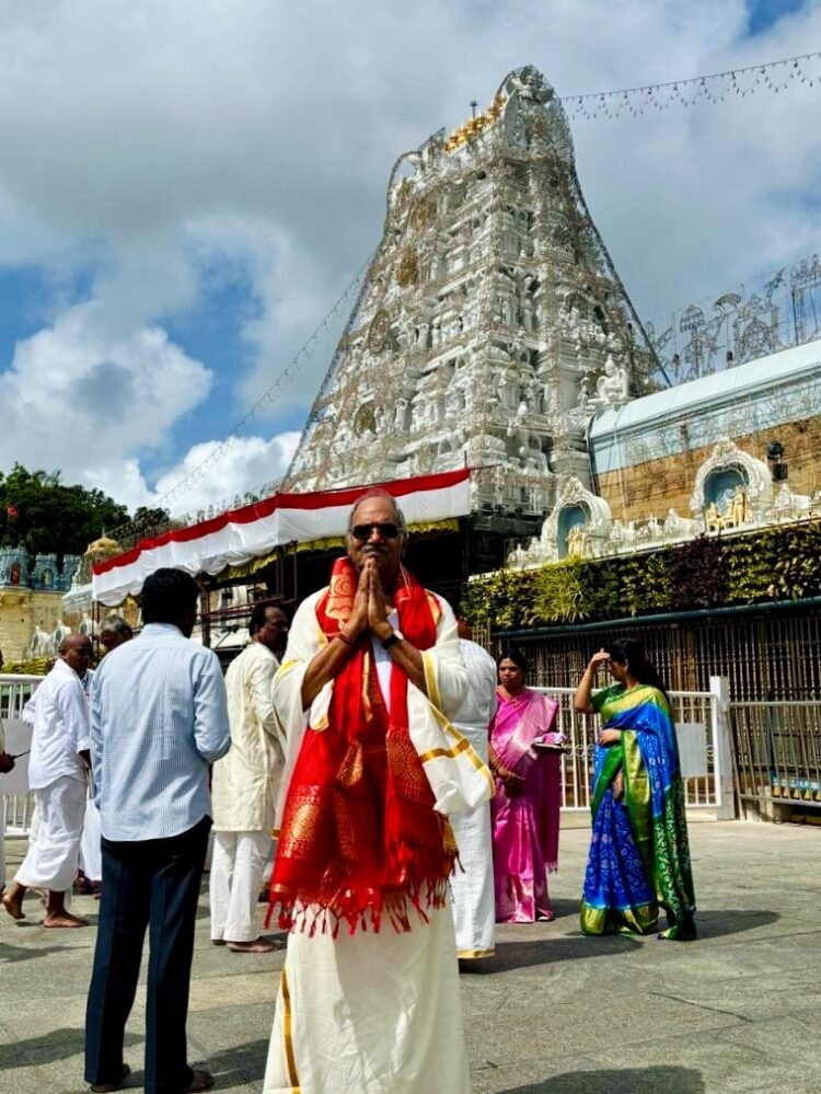 तिरुमला में बृजमोहन अग्रवाल ने किए दर्शन, देश-प्रदेश की खुशहाली की कामना