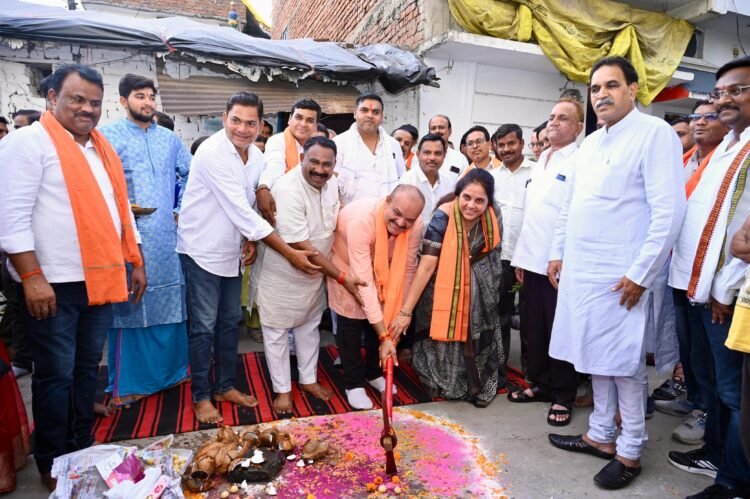 रायपुर पश्चिम में विकास कार्यों की सौगात, विधायक राजेश मूणत ने किया भूमिपूजन