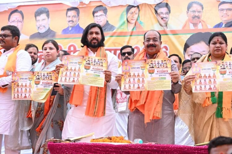 उप मुख्यमंत्री अरुण साव एवं मंत्री गुरु खुशवंत साहेब की संयुक्त जनसभा से बम्हनीडीह में भाजपा के पक्ष में बना प्रचंड माहौल