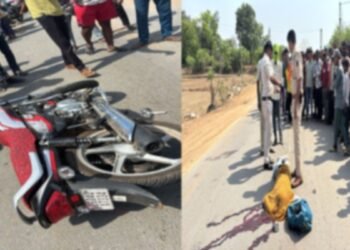 आरंग में दर्दनाक हादसा: हेडफोन लगाए बाइक सवार युवक की ट्रैक्टर से मौत