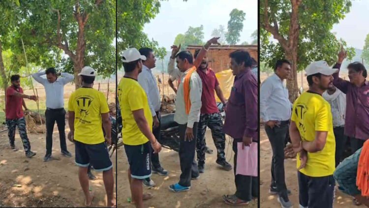 कोरबा में बवाल: गलत सीमांकन के आरोप में RI-पटवारी को 2 घंटे बनाया बंधक, 4 पर FIR