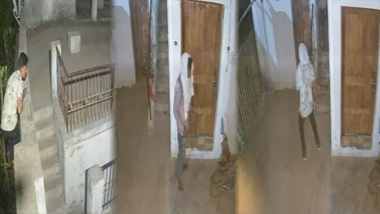 डोंगरगढ़ में बेखौफ चोर: CCTV में कैद, छत के रास्ते घर में घुसपैठ