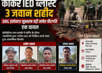कांकेर IED ब्लास्ट: 3 जवान शहीद, DRG इंस्पेक्टर सुखराम वट्टी समेत वीरगति, एक घायल