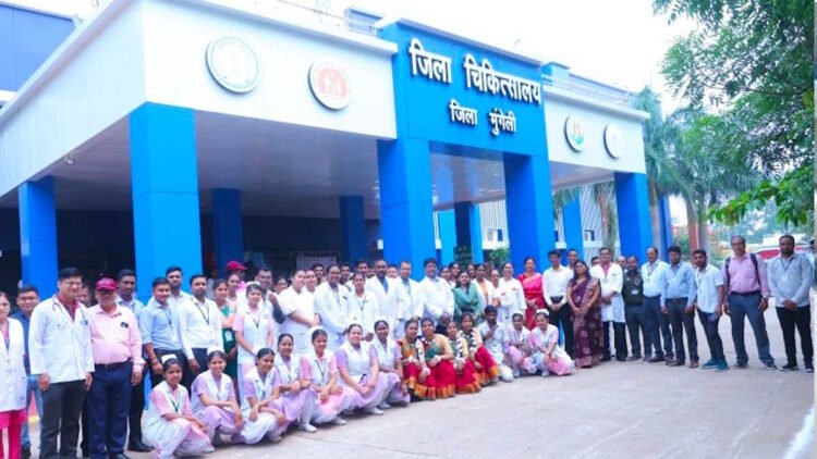 मुंगेली बना स्वास्थ्य सेवाओं का मॉडल जिला, ‘अचीवर्स’ श्रेणी में बनाई प्रदेश में पहचान