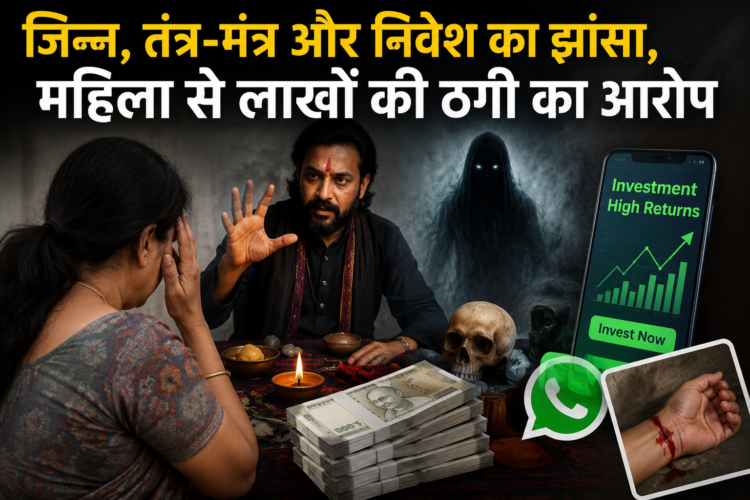 जिन्न, तंत्र-मंत्र और निवेश का झांसा, महिला से लाखों की ठगी का आरोप