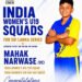 छत्तीसगढ़ क्रिकेट के लिए गौरव का क्षण, महक नरवासे का भारत की U-19 महिला टीम में चयन