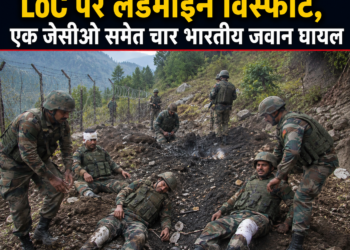 LoC पर लैंडमाइन विस्फोट, एक जेसीओ समेत चार भारतीय जवान घायल