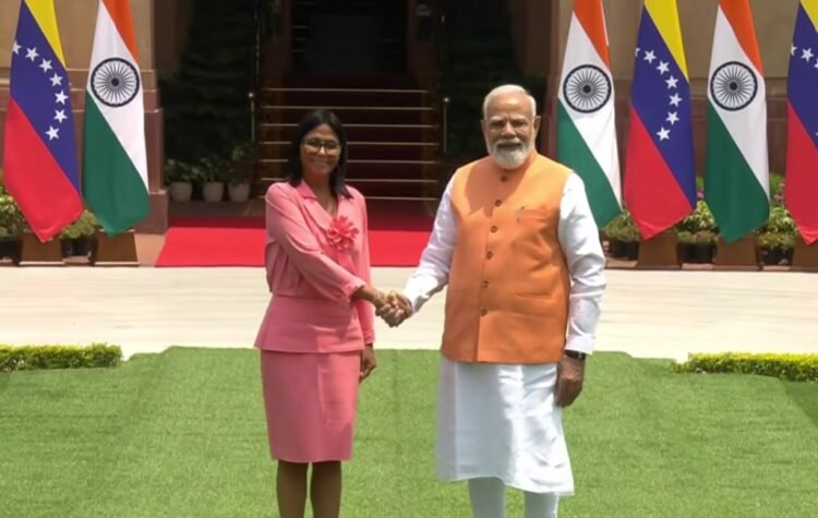 पीएम मोदी से मिलीं वेनेजुएला की कार्यवाहक राष्ट्रपति रोड्रिगेज, हैदराबाद हाउस में की द्विपक्षीय वार्ता