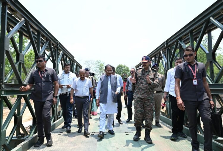 विकास, विश्वास और सुशासन का सेतु बना कोण्डापल्ली का बेली ब्रिज,मुख्यमंत्री साय ने किया निरीक्षण, कहा – दूरस्थ क्षेत्रों तक विकास पहुंचाना हमारी सर्वोच्च प्राथमिकता